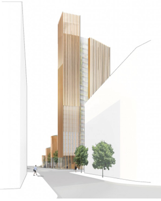 Illustration for article titled Towers Proposed For Paris Would Be The World's Tallest Wooden Structures